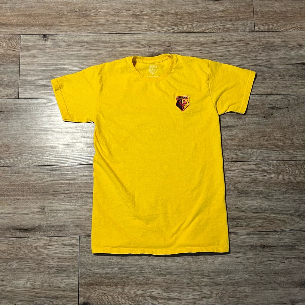 Watford FC Official Merchandise Men's Medium Logo Tee Shirt 100% Cotton